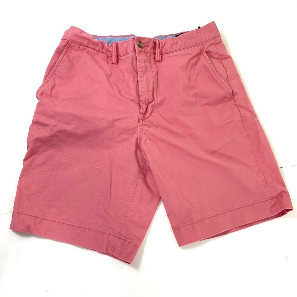 Polo Ralph Lauren Shorts Mens 30 Pink Cotton Classic Fit Chino Flat Front 39b
